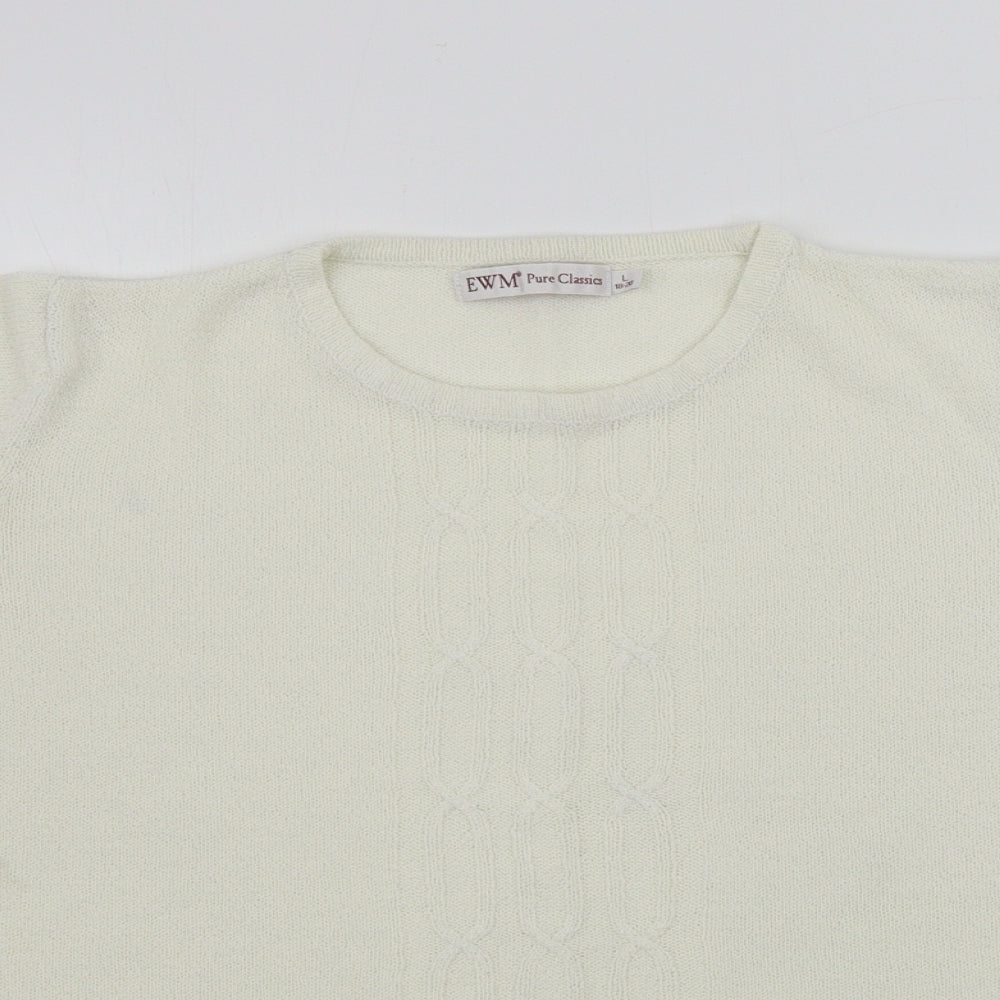 EWM Womens Ivory   Pullover Jumper Size L