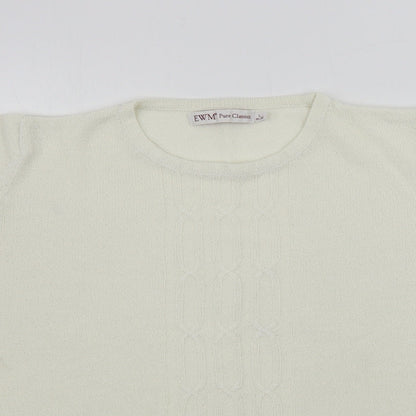 EWM Womens Ivory   Pullover Jumper Size L
