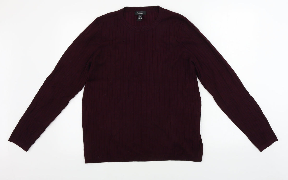 New Look Maternity Womens Purple   Pullover Jumper Size 20