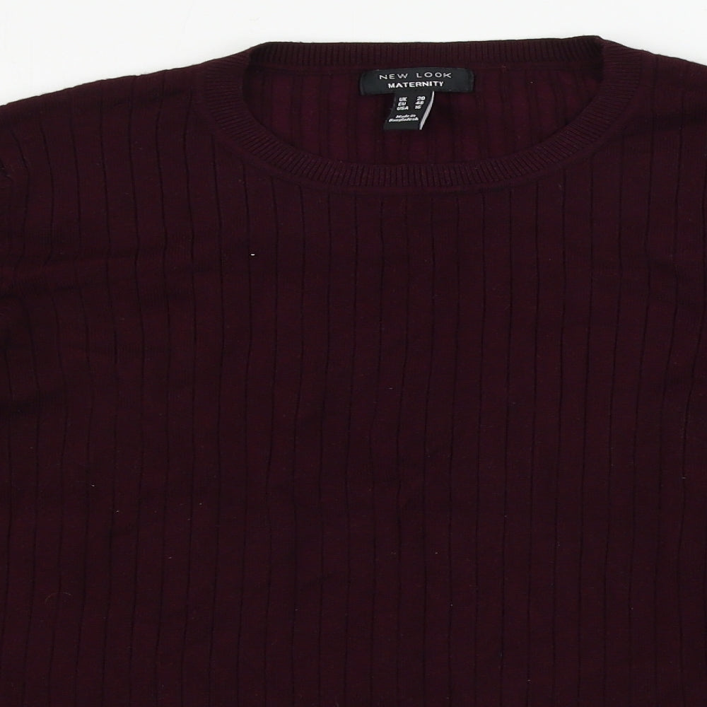 New Look Maternity Womens Purple   Pullover Jumper Size 20