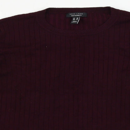 New Look Maternity Womens Purple   Pullover Jumper Size 20