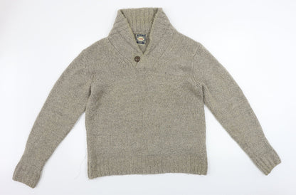 cedarwood  Mens Beige   Henley Jumper Size L
