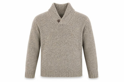 Cedarwood State Mens Beige Henley Jumper Size L
