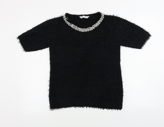 Womens UK Size 14 BHS Black Pullover Jumper
