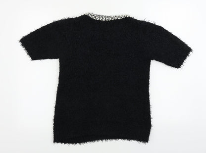 Womens UK Size 14 BHS Black Pullover Jumper