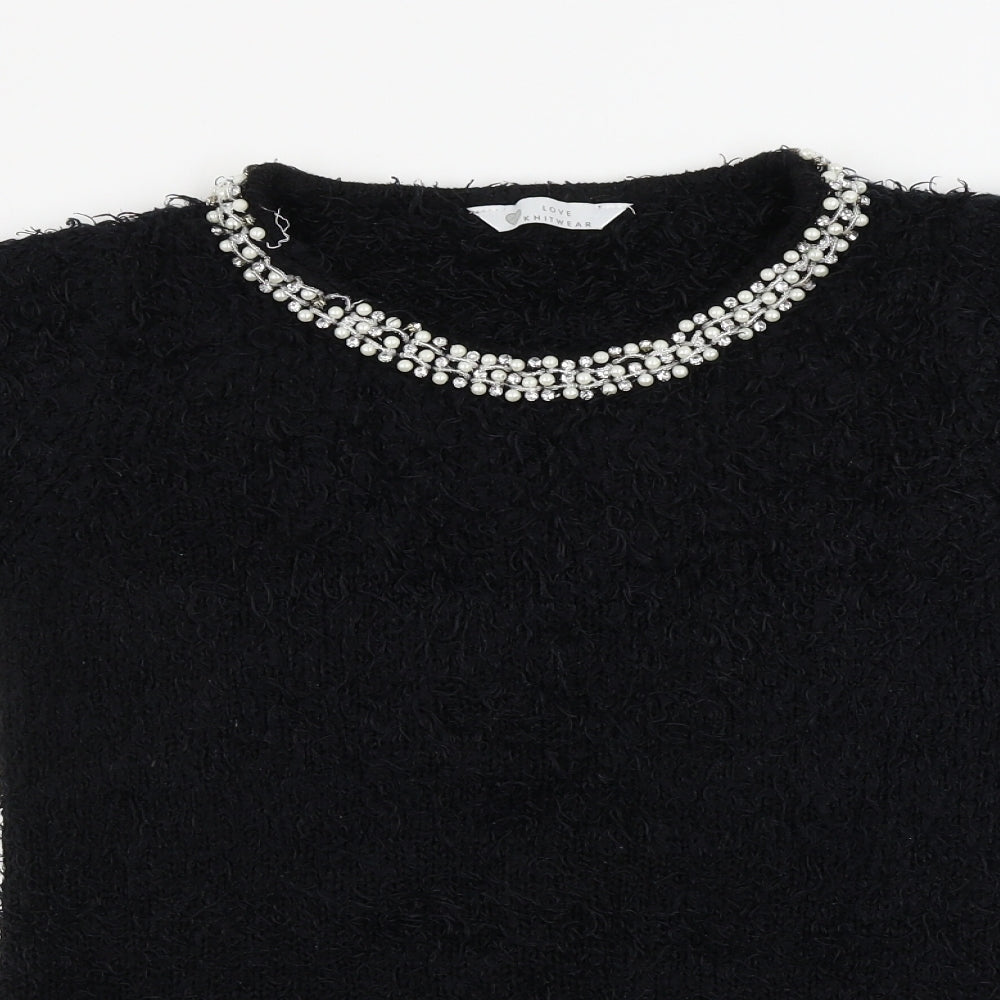 Womens UK Size 14 BHS Black Pullover Jumper