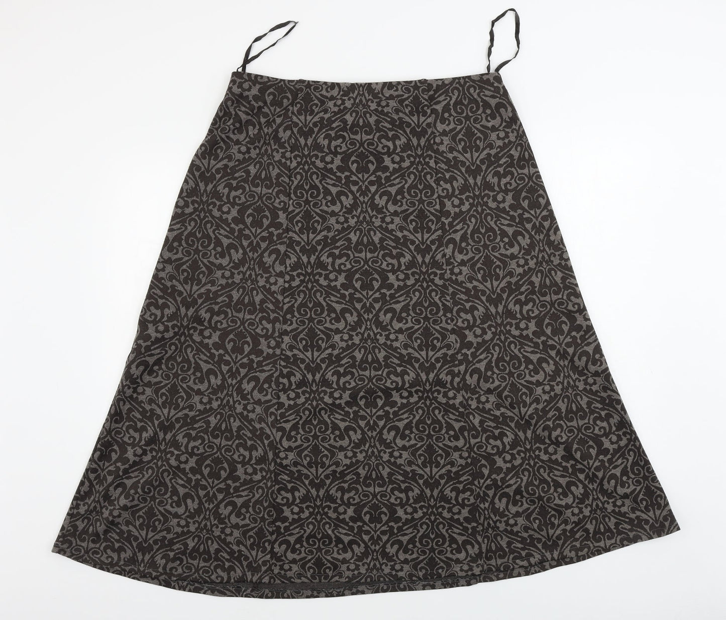 Profile Womens Brown Floral  A-Line Skirt Size 32 in