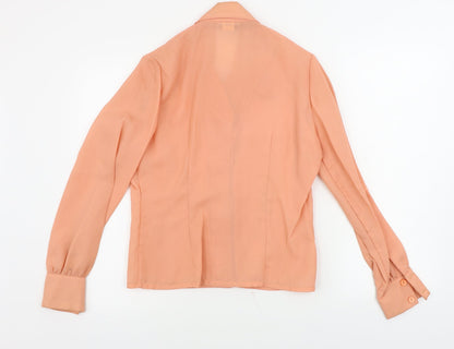 donros Womens Pink   Basic Button-Up Size 14
