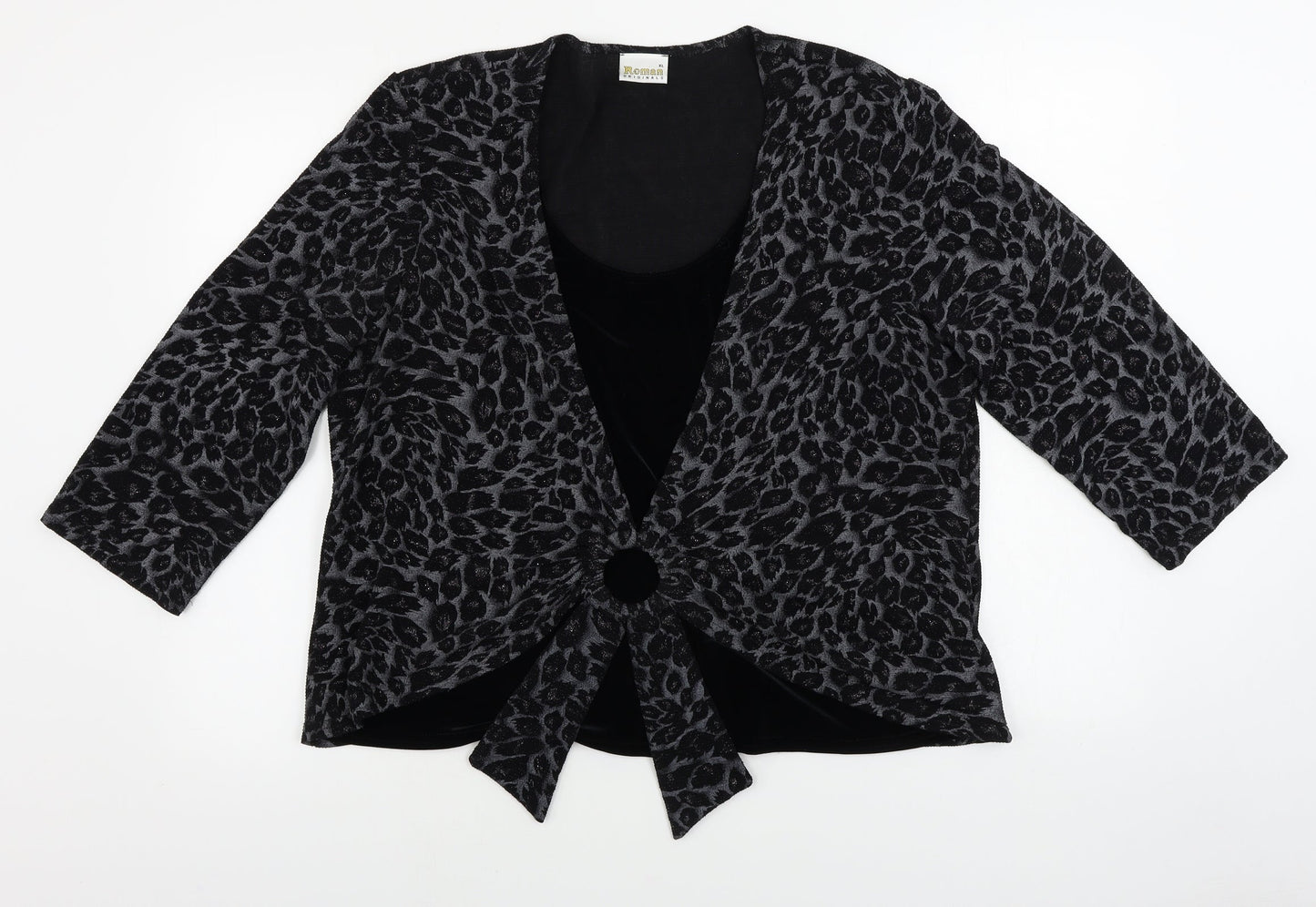 Womens UK Size XL Roman Black Pullover Jumper