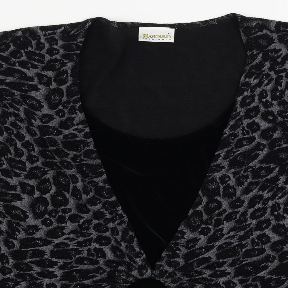Womens UK Size XL Roman Black Pullover Jumper