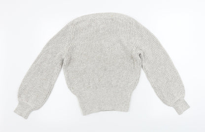 Womens UK Size XS H&M Beige Pullover Jumper