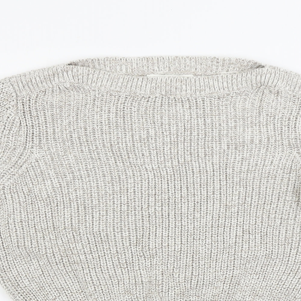 Womens UK Size XS H&M Beige Pullover Jumper