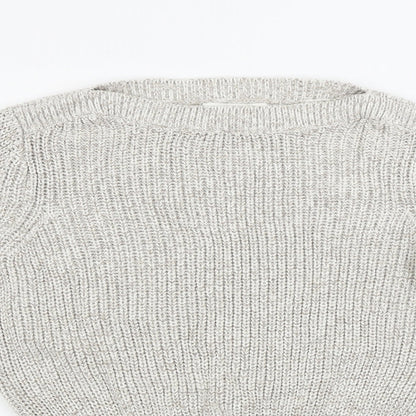 Womens UK Size XS H&M Beige Pullover Jumper