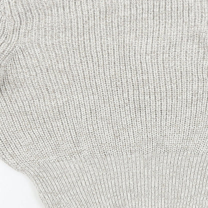 Womens UK Size XS H&M Beige Pullover Jumper