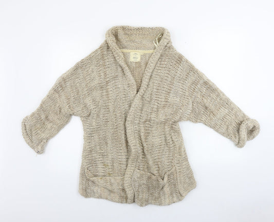 Womens UK Size M New Look Beige Cardigan Jumper
