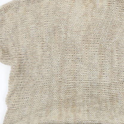 Womens UK Size M New Look Beige Cardigan Jumper