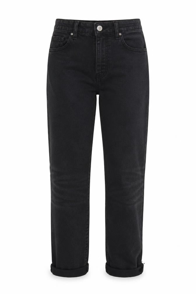 Womens UK Size 6 STR Regular Fit Straight Black Jeans
