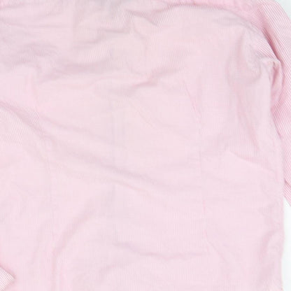 a2 BY ANDRE Mens Pink Polka Dot   Button-Up Size L