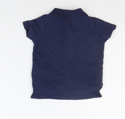 F&F Baby Blue   Basic Polo Size 6-9 Months