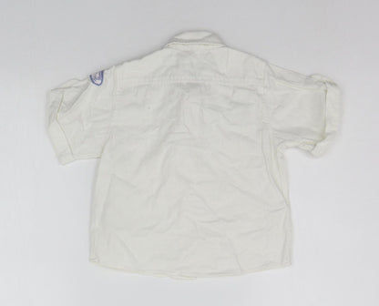 Matalan Boys White   Basic Button-Up Size 18-24 Months