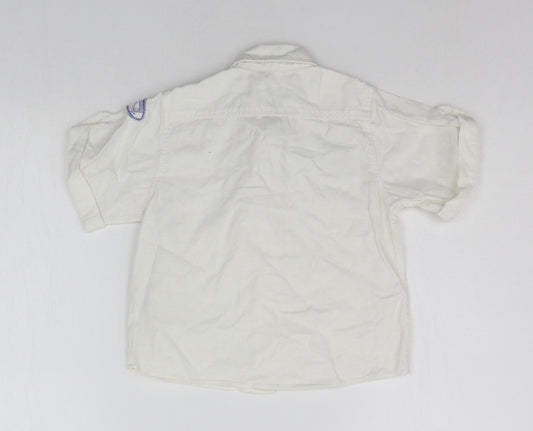 Matalan Boys White   Basic Button-Up Size 18-24 Months