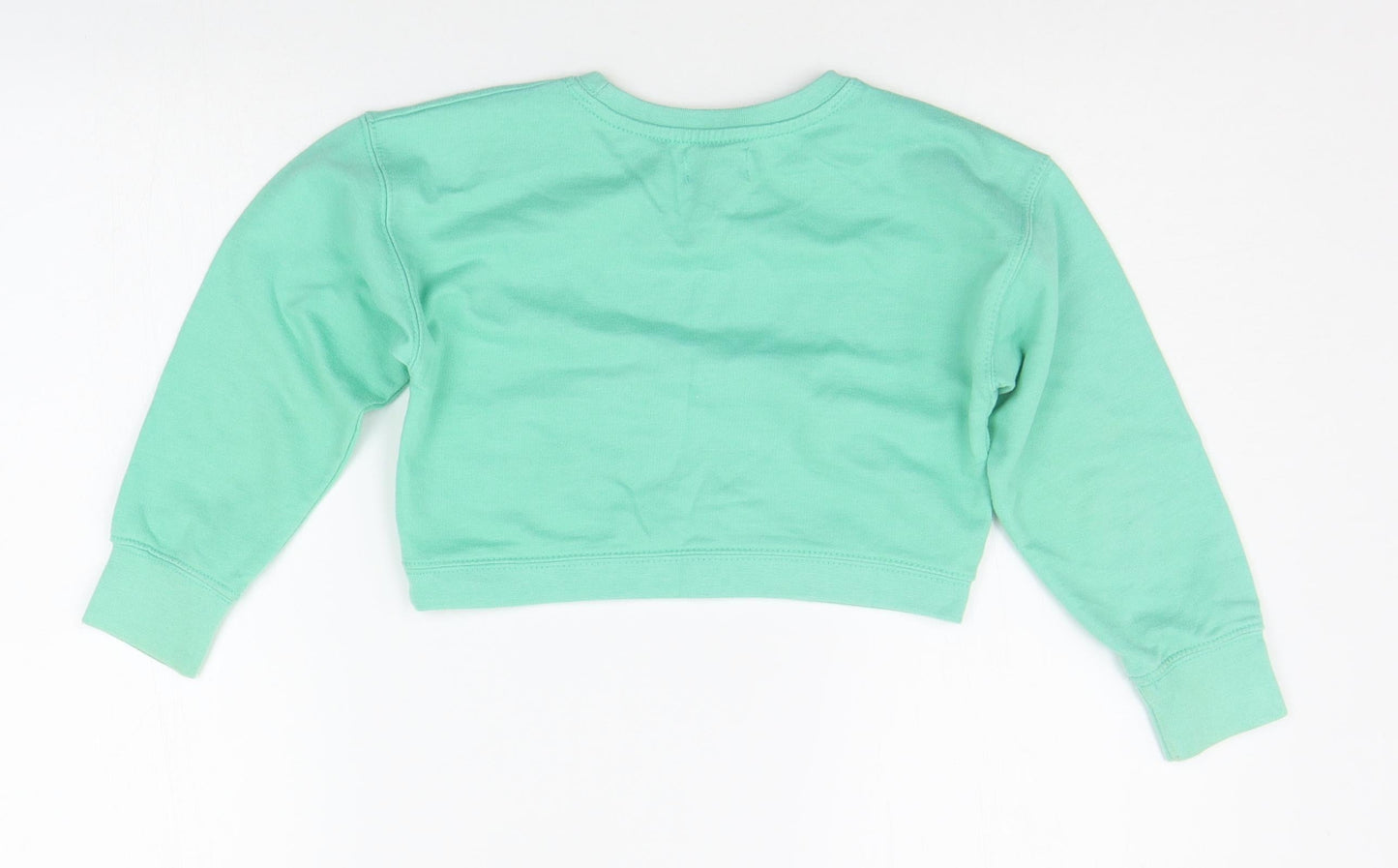 HAPPER GIRL Boys Green   Pullover Jumper Size 5-6 Years