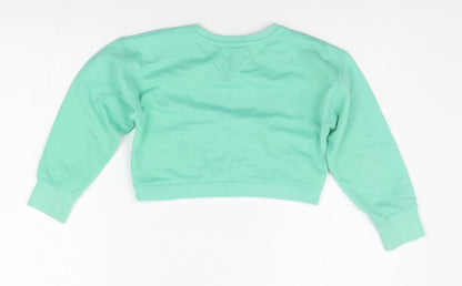 HAPPER GIRL Boys Green   Pullover Jumper Size 5-6 Years