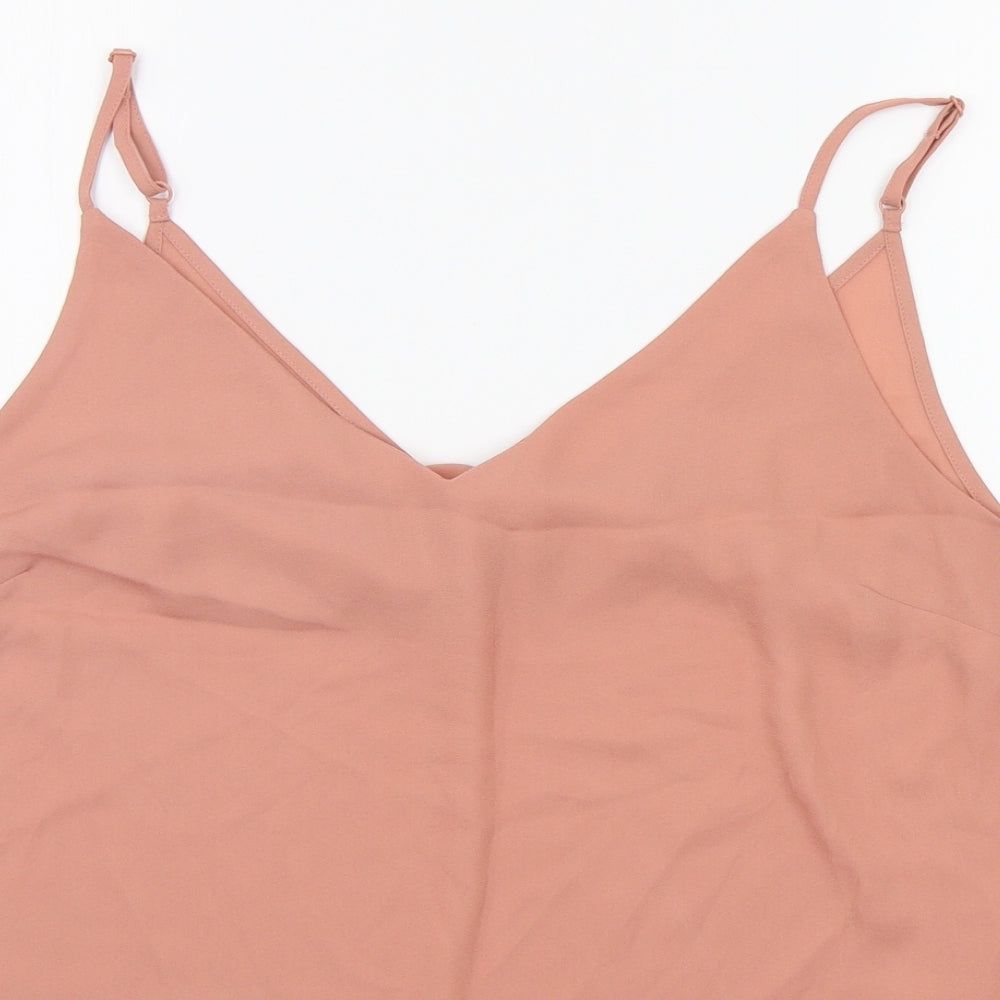 Primark Womens Beige Houndstooth  Basic Tank Size 18