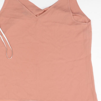 Primark Womens Beige Houndstooth  Basic Tank Size 18