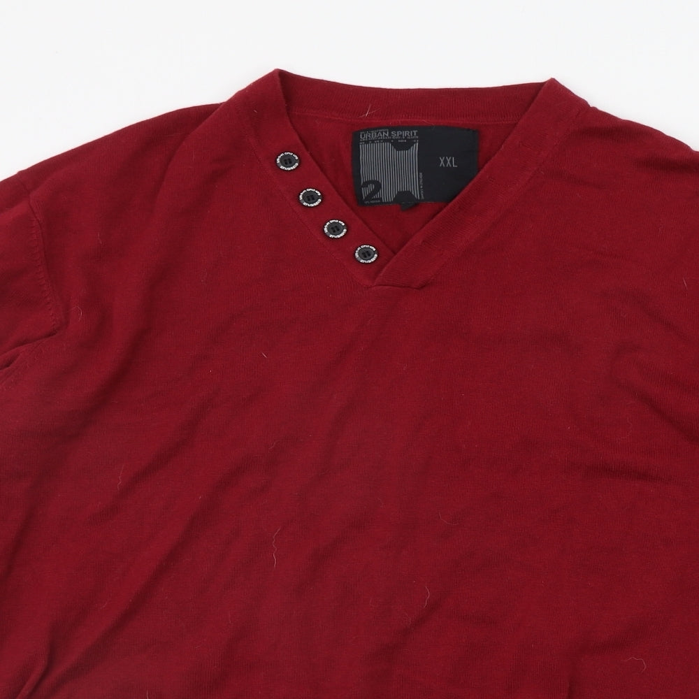 UrbanSpirit Womens Red   Pullover Jumper Size 2XL