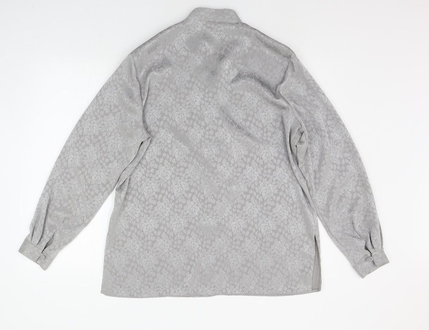 Bonmarché Womens Grey   Basic Button-Up Size 16