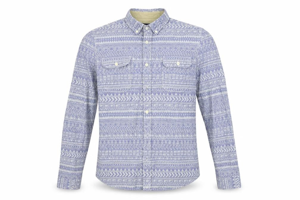 Mens UK Size S ASOS Blue  Button-Up Long Sleeve Casual Shirt