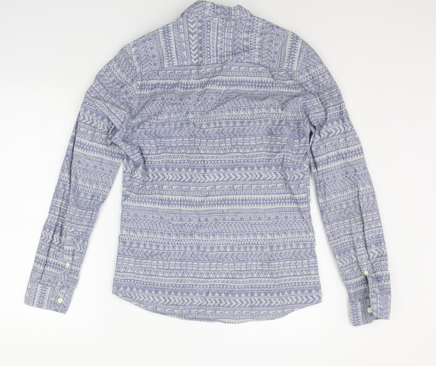 ASOS Mens Blue Geometric   Button-Up Size S