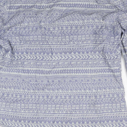 ASOS Mens Blue Geometric   Button-Up Size S