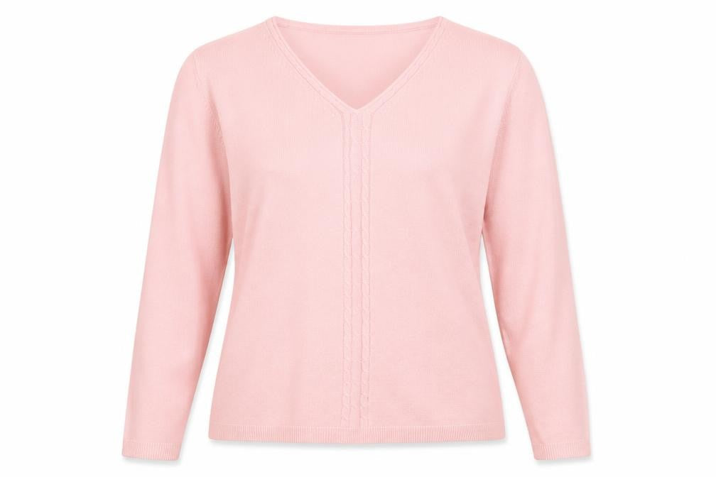 Womens UK Size XL Debbie Morgan Pink Pullover Jumper