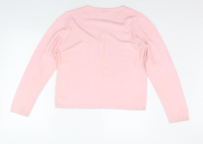 Womens UK Size XL Debbie Morgan Pink Pullover Jumper