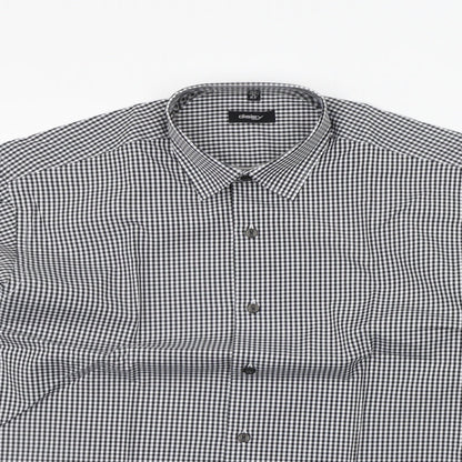 Mens UK Size 15.5 disley White  Button-Up Long Sleeve Casual Shirt