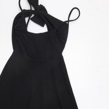 PRETTYLITTLETHING Womens Black   Fit & Flare  Size 10
