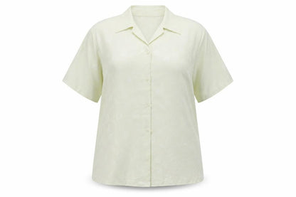 Christion marcus  Womens Yellow Geometric  Basic Button-Up Size 14