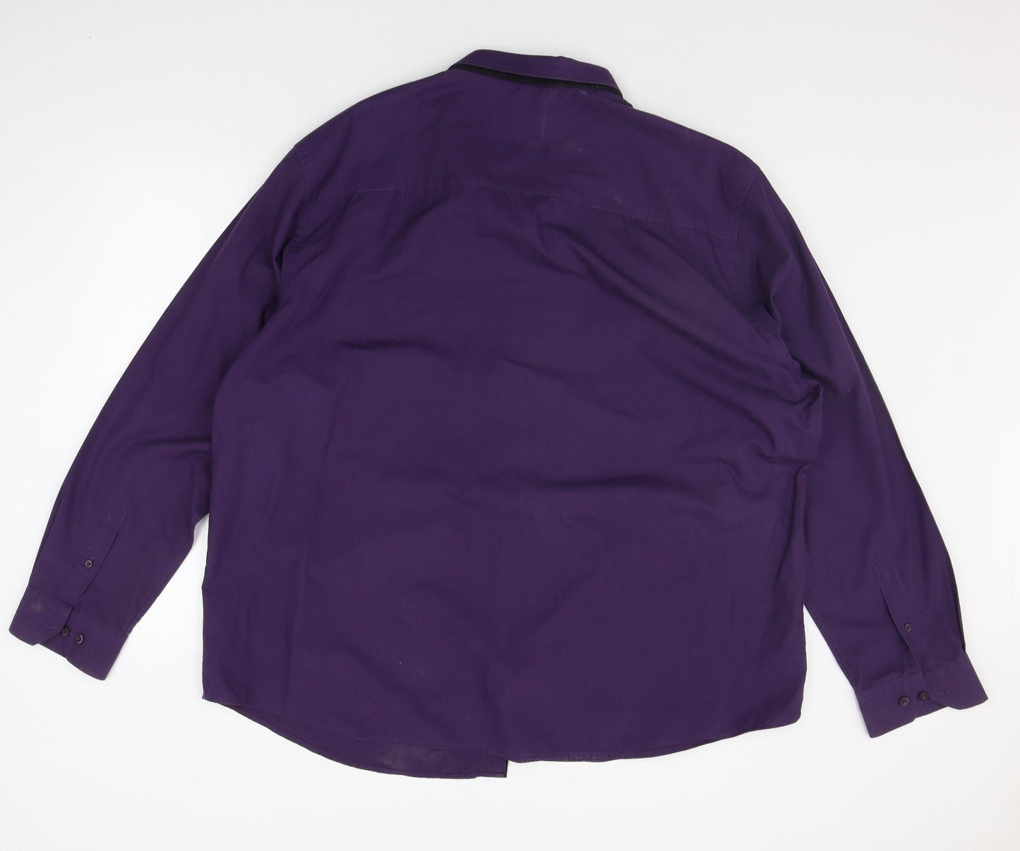Mens UK Size XL Jacamo Purple  Button-Up Long Sleeve Casual Shirt