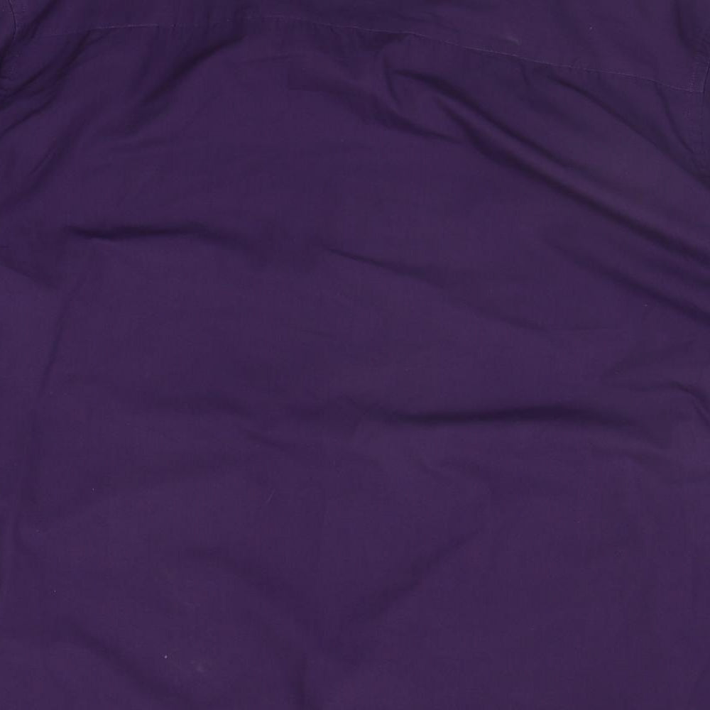 Mens UK Size XL Jacamo Purple  Button-Up Long Sleeve Casual Shirt
