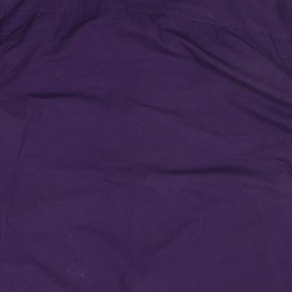 Mens UK Size XL Jacamo Purple  Button-Up Long Sleeve Casual Shirt