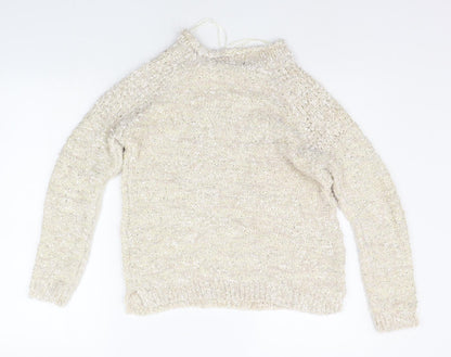 BM Womens Beige   Pullover Jumper Size S