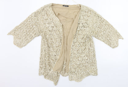 Womens UK Size S CASAMIA Beige Cardigan Jumper