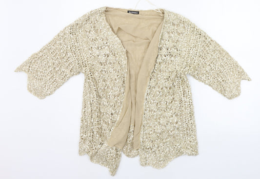 Womens UK Size S CASAMIA Beige Cardigan Jumper