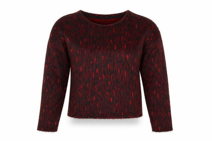 New Look Womens Red Geometric  Pullover Jumper Size S