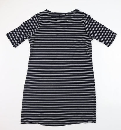 Avenue Womens Blue Striped  Jumper Dress  Size 14