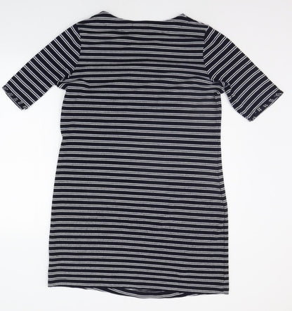 Avenue Womens Blue Striped  Jumper Dress  Size 14