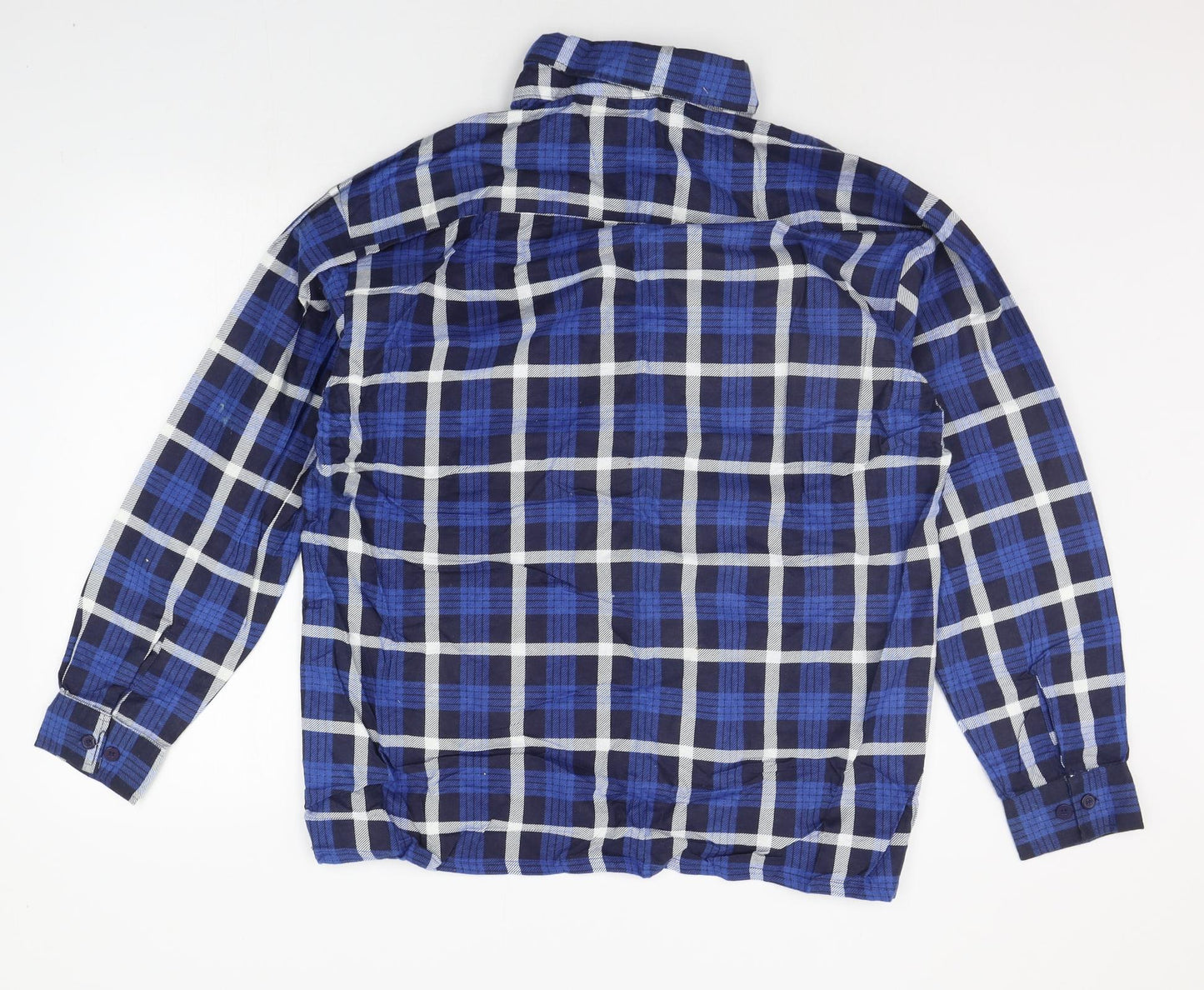 Mens UK Size XL Eurostar Blue  Button-Up Long Sleeve Casual Shirt