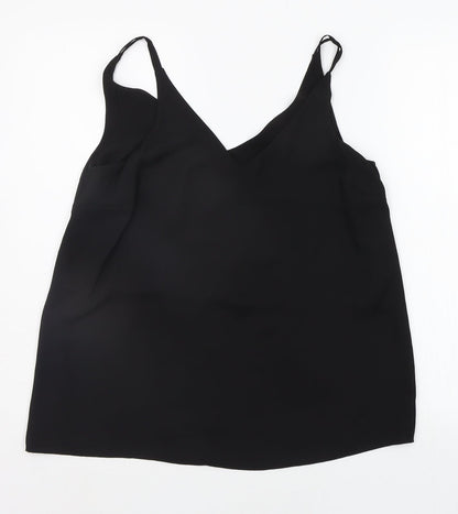 Womens UK Size 10 Matalan Black Basic Tank